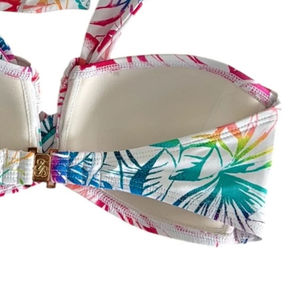 NWOT Tommy Bahama Rainbow Fronds Halter Bandeau Top